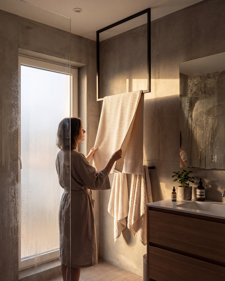 SOSPESO - Decken-Kleiderstange aus Stahl