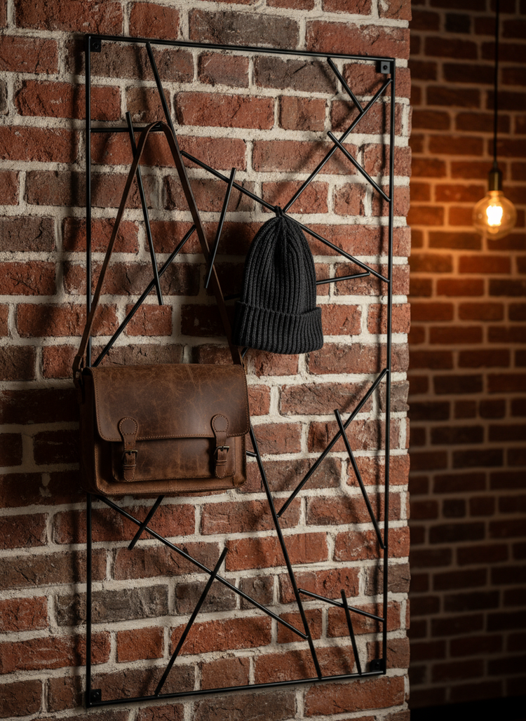 Micado - Wandgarderobe aus Stahl