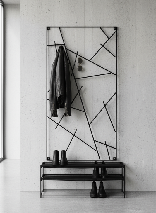 Micado - Wandgarderobe aus Stahl