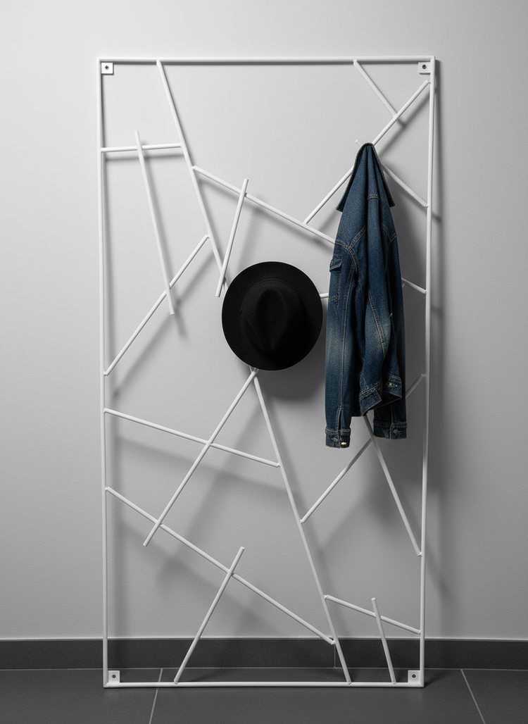 Micado - Wandgarderobe aus Stahl