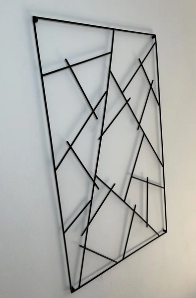 Handgefertigte Design Wandgarderobe aus Stahl – Modern & Individuell