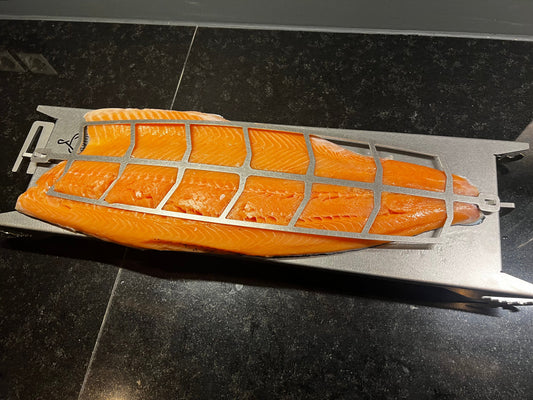 Flammlachshalter aus Edelstahl