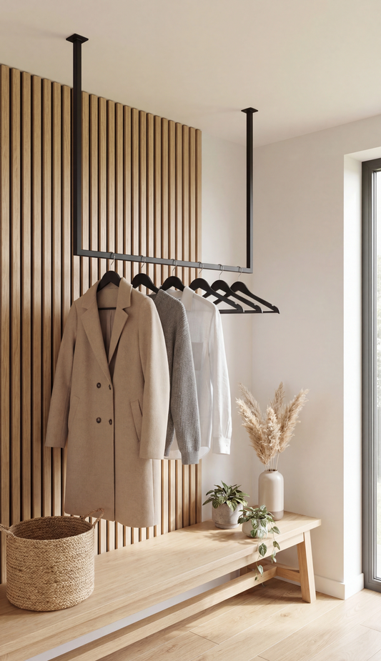 SOSPESO - Decken-Kleiderstange aus Stahl