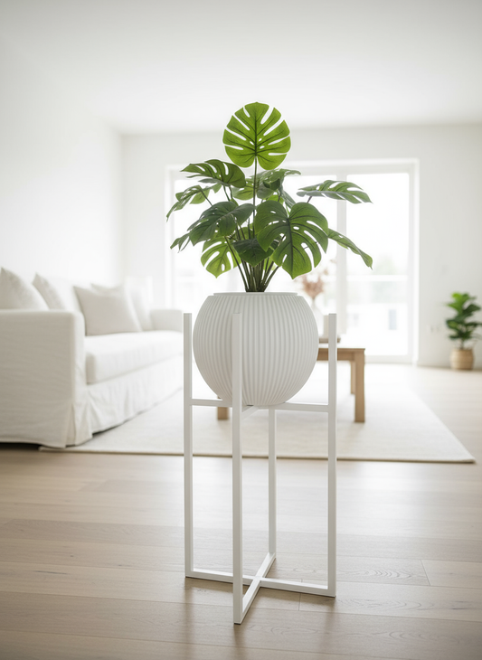 Quadratischer Metall-Pflanzenständer 40cm | Skandi Pflanzentisch