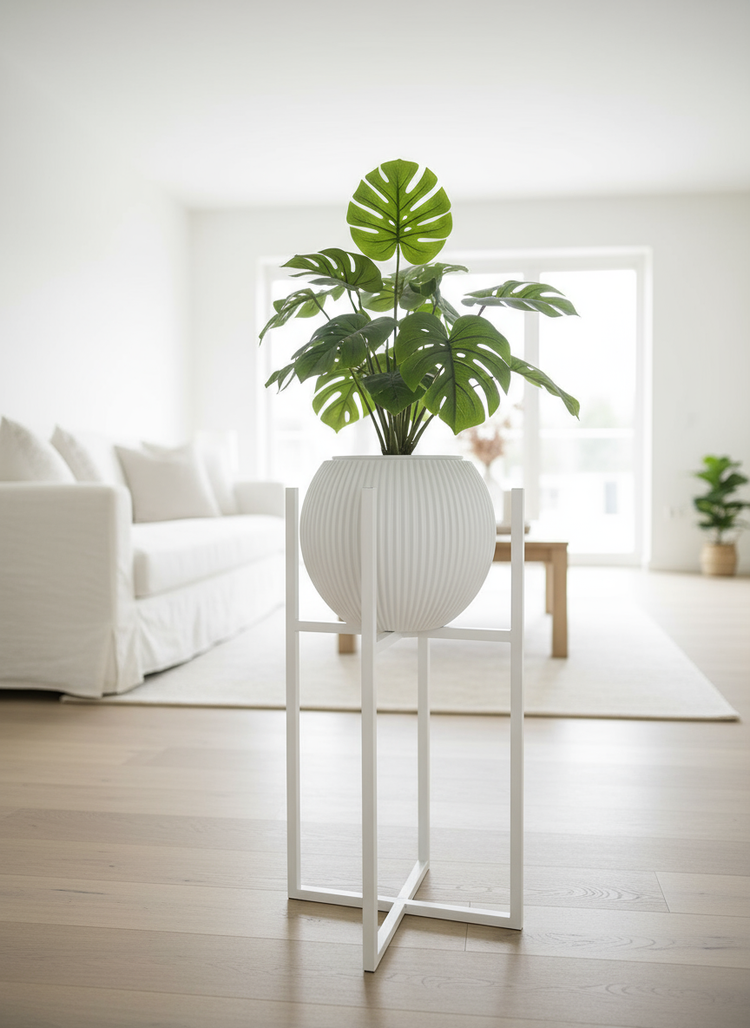 Quadratischer Metall-Pflanzenständer 40cm | Skandi Pflanzentisch