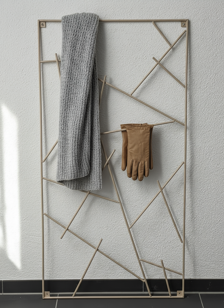 Micado - Wandgarderobe aus Stahl