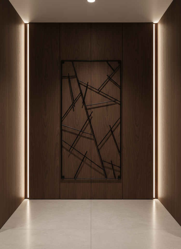 Micado - Wandgarderobe aus Stahl